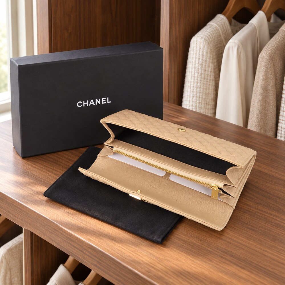 YSL Cassandre Matelassé Long Flap Wallet - Picture 6 of 6